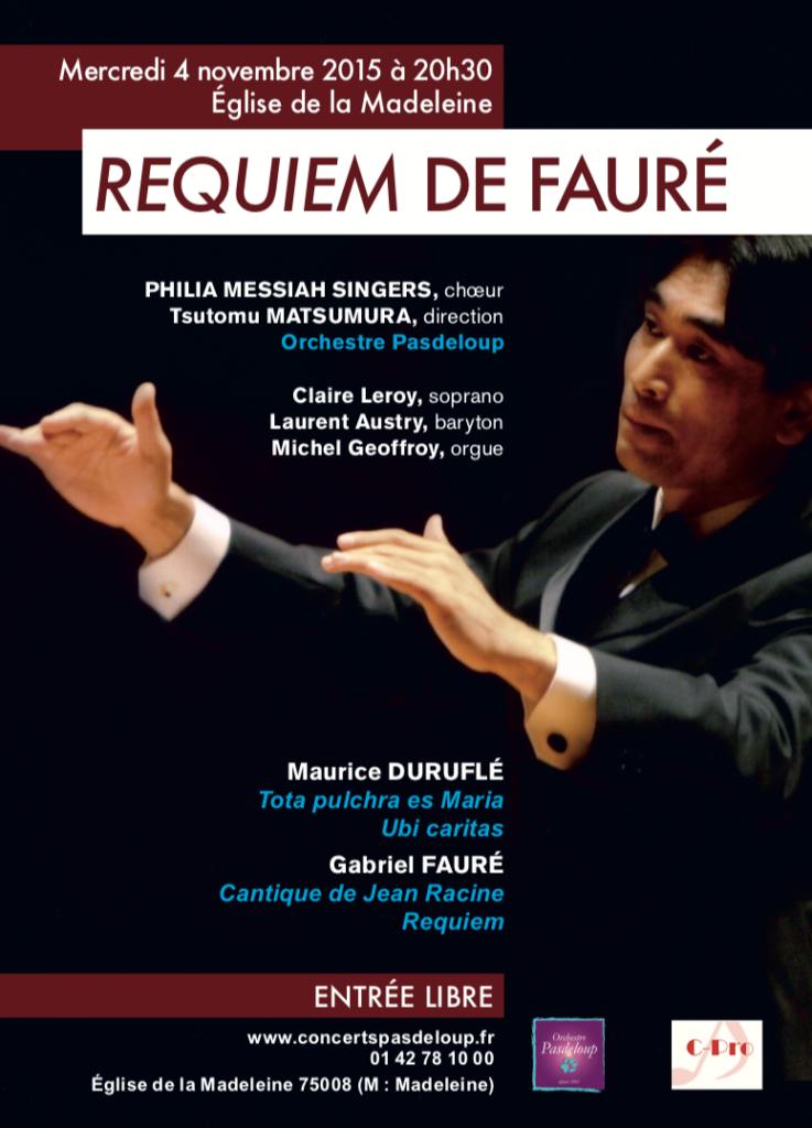 Requiem de Fauré - Pasdeloup
